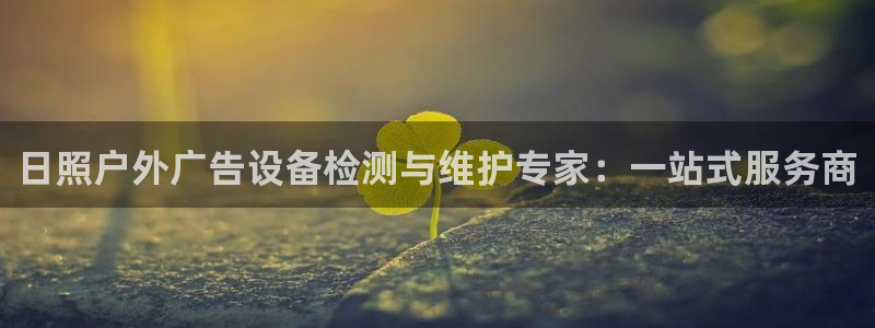 杏宇平台登录步骤图：日照户外广告设备检测