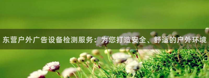 杏宇平台代理多少钱一个月：东营户外广告设备检测服务：为您打造安全、舒适的户外环境