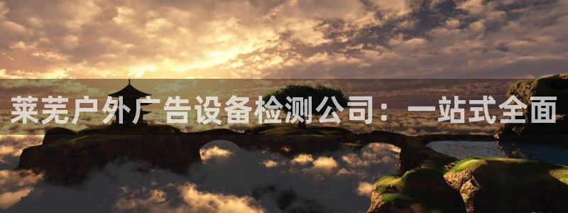 杏宇平台登录方法：莱芜户外广告设备检测公司：一站式全面